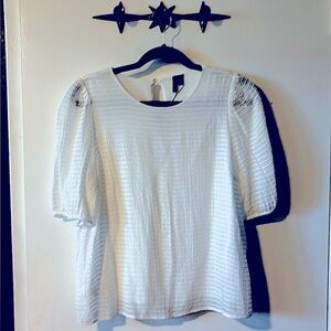 NWT Vero Moda white lined blouse